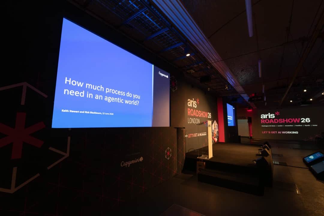 Conference staging, screens and lighting installed by the Kudos AV crew